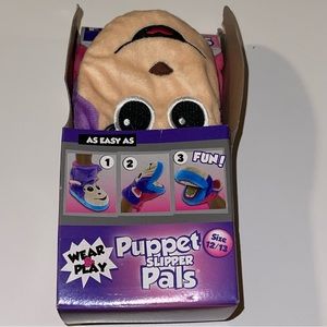 Kids Puppet Slipper Pals, Size 12/13